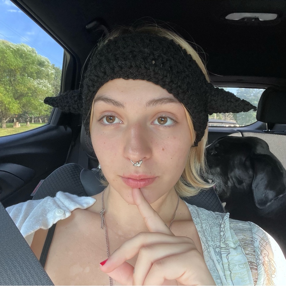 Crochet Horned Headband